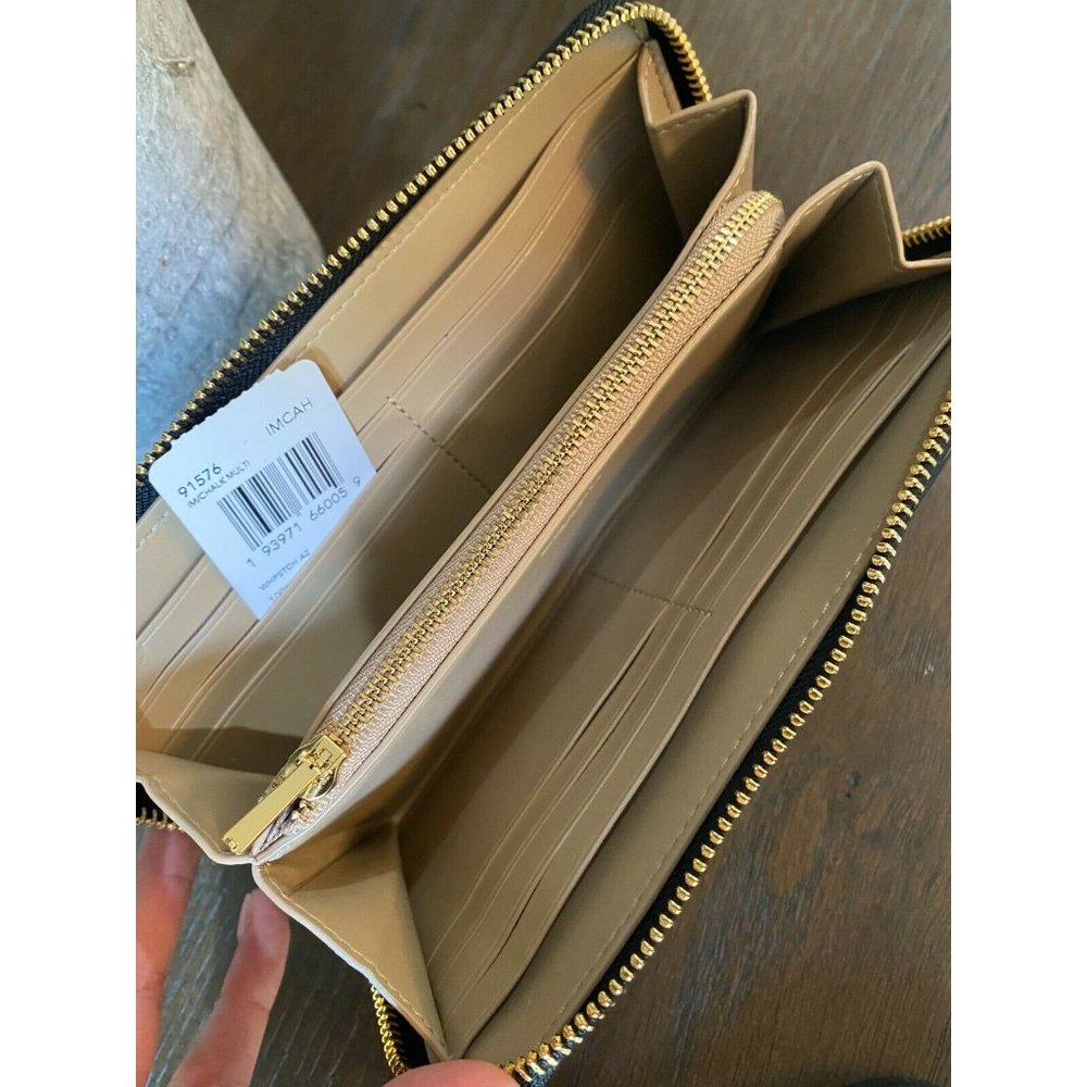 (Sold) COACH Accordion Whipstitch Leather Wallet - Picture 7 of 8